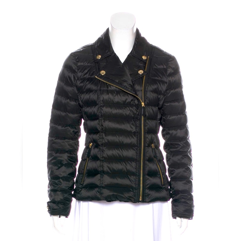 Black Burberry puffer jacket Size M